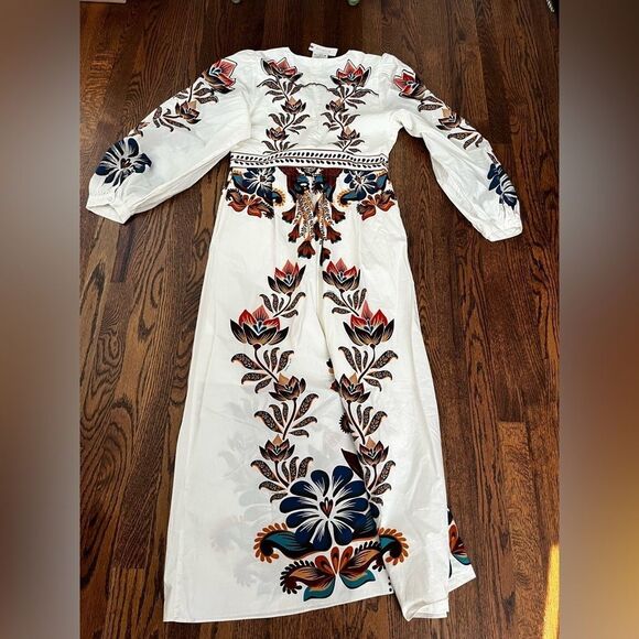 Farm Rio Size Medium Farm x Anthropologie V-Neck Maxi Dress - Picture 7 of 9